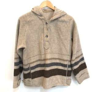 Landav VINTAGE Wool Pullover Hoodie (M)